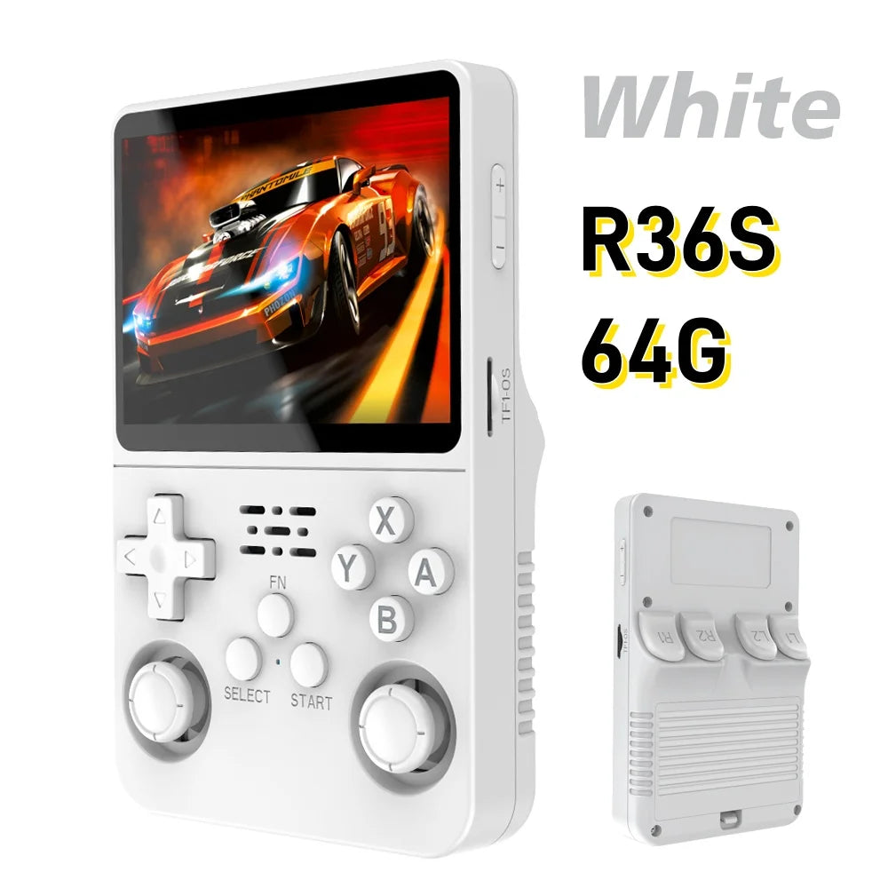 Open Source R36S Retro Handheld Video Game Console Linux System 3.5 Inch IPS Screen Portable Pocket Video Player R35S 64 Games