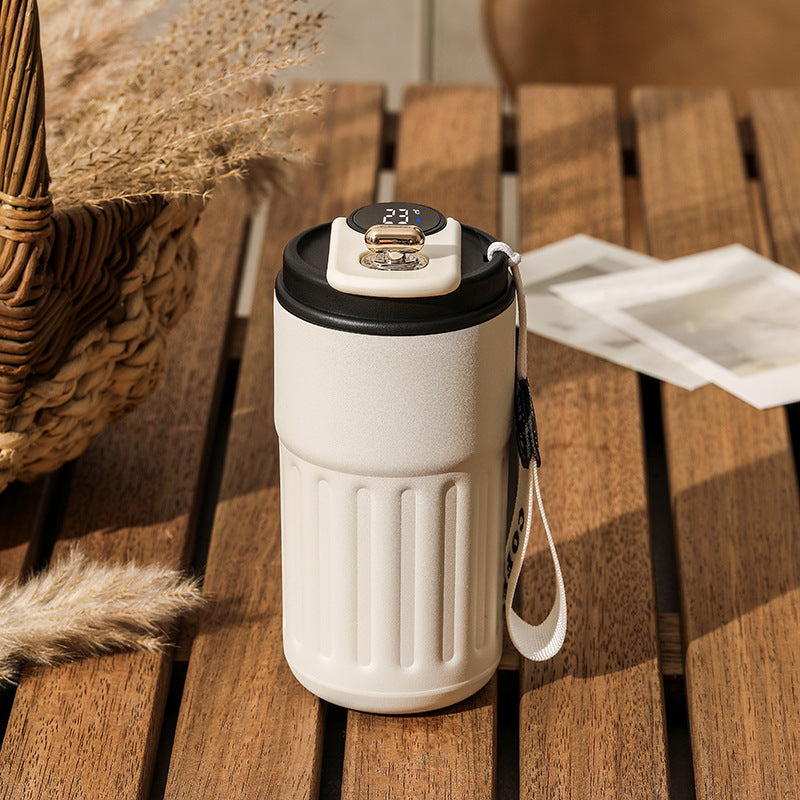 Smart Digital Thermal Bottle Portable Coffee Mug Stainless Steel Water