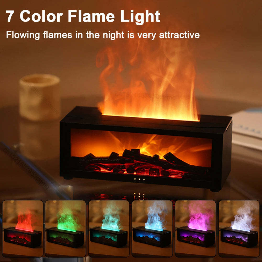 New Flame Aromatherapy Machine Colorful Essential Oil Diffuser Home