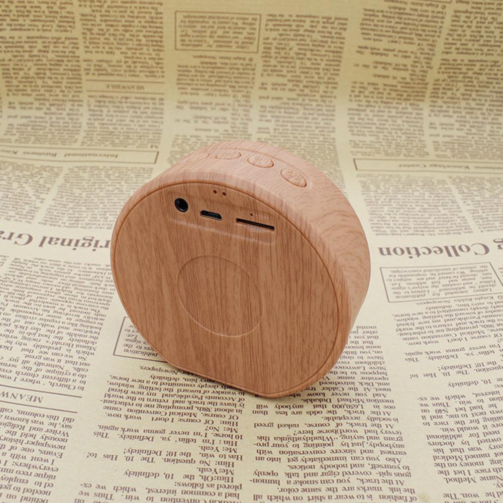 Mini Wood Bluetooth Speaker Portable Outdoor Wireless