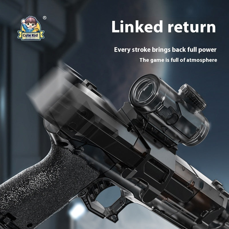 LED Lights Electric Water Guns Children Simulated Shooting Recoil Powerful Automatic Water