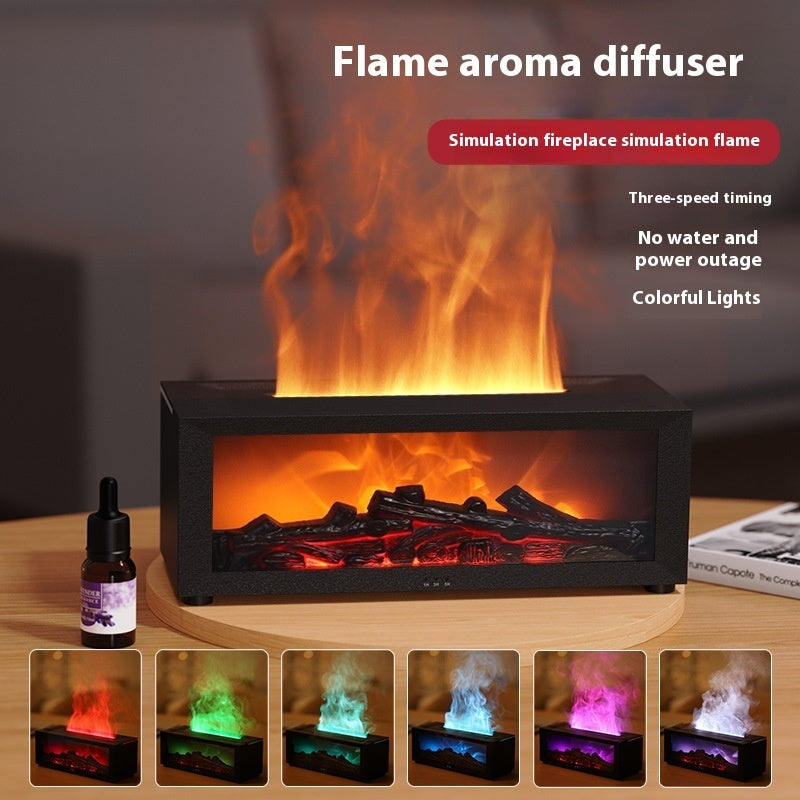 New Flame Aromatherapy Machine Colorful Essential Oil Diffuser Home