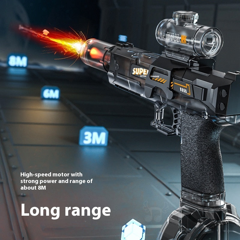 LED Lights Electric Water Guns Children Simulated Shooting Recoil Powerful Automatic Water