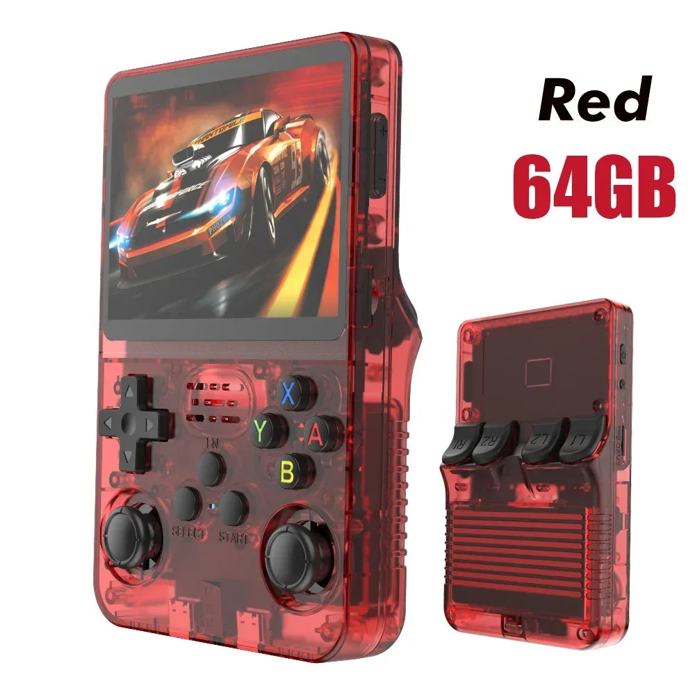 64G/128G R36S Retro Handheld Video Game Console Linux System 3.5 Inch IPS Screen R35s Pro Portable Pocket Video Player Games