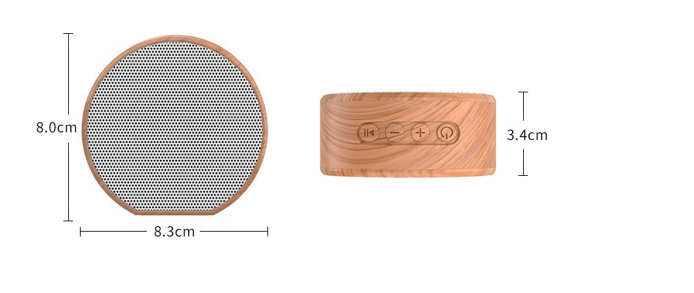 Mini Wood Bluetooth Speaker Portable Outdoor Wireless