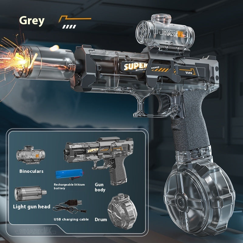 LED Lights Electric Water Guns Children Simulated Shooting Recoil Powerful Automatic Water