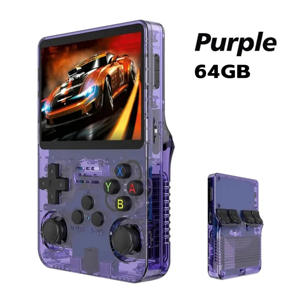 BOYHOM NEW R36S Retro Video Game Console Linux System 3.5 Inch IPS Screen Portable Pocket Player 64GB 128G Games best Kids gifts
