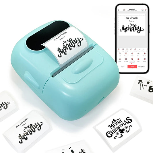 MARKLife P50 Thermal Wireless Label Printer Portable Bluetooth Sticker Mini Printer Barcode Label Maker Price Tag Printers DIY