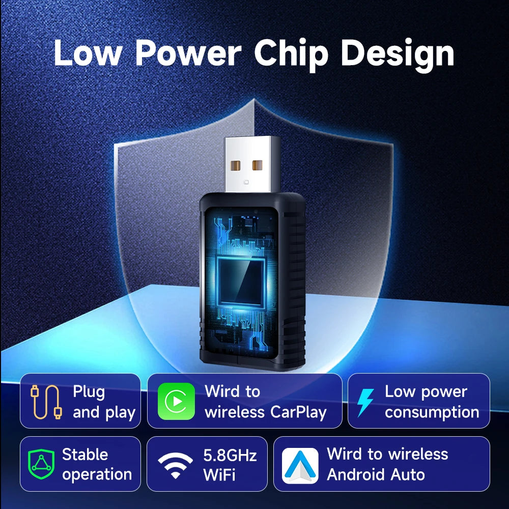 2024 NEW HEYINCAR 2in1 Wireless Android Auto Adapter  Carplay Wireless For Renault Arkana Captur Clio MEGANE AUSTRAL ZOE E-Tech