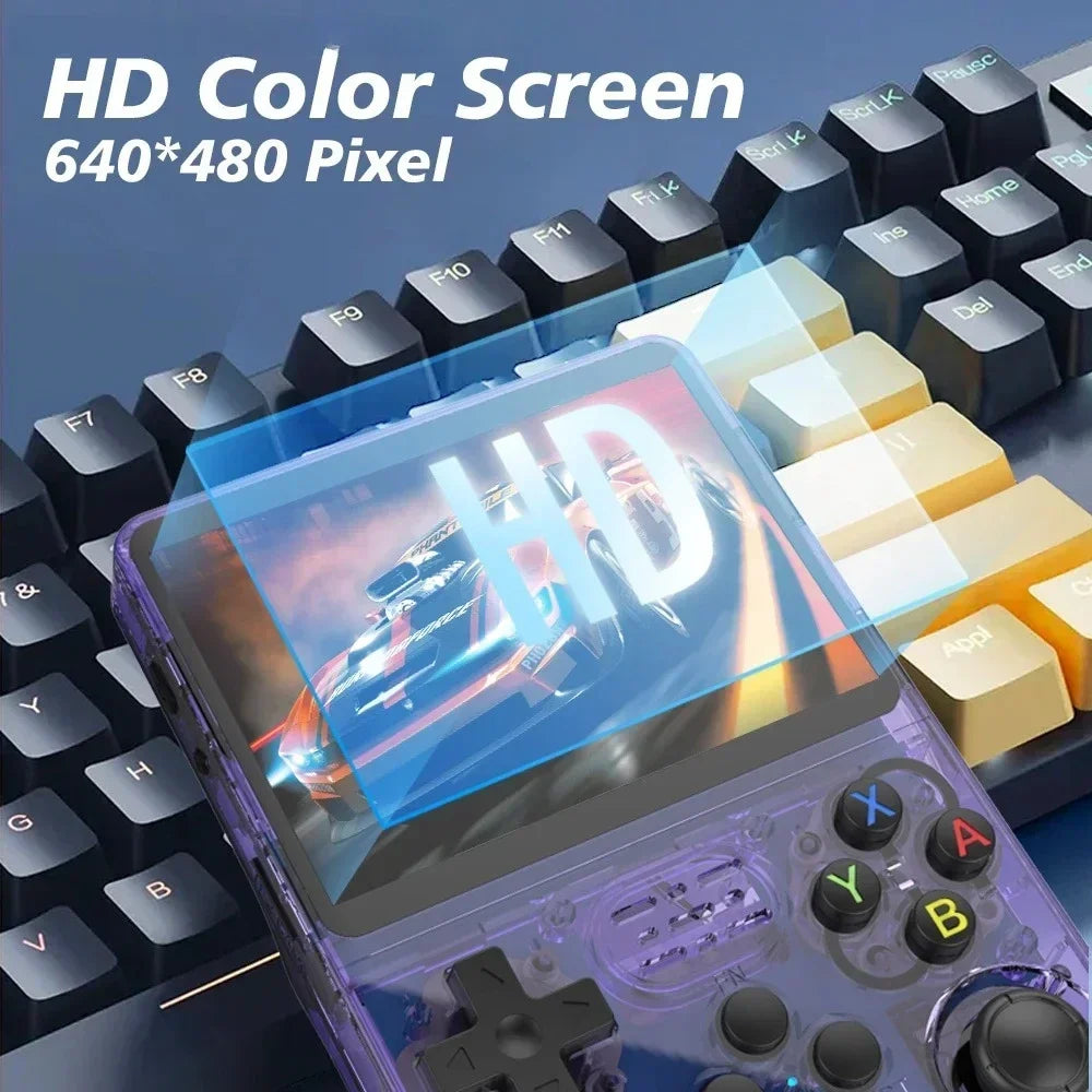 64G/128G R36S Retro Handheld Video Game Console Linux System 3.5 Inch IPS Screen R35s Pro Portable Pocket Video Player Games