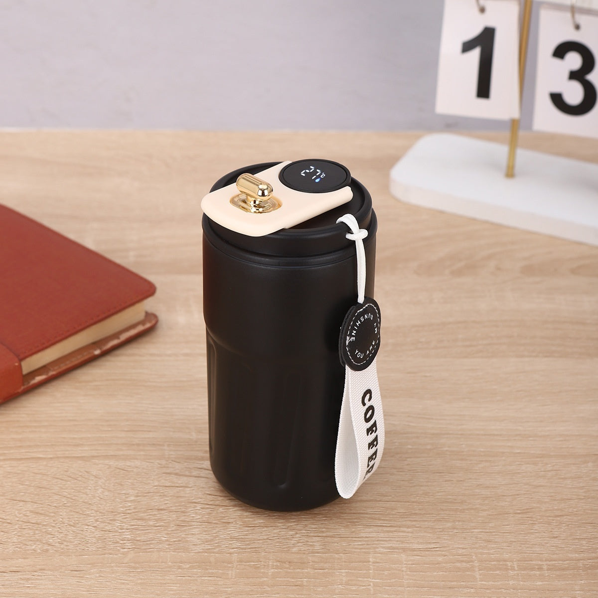 Smart Digital Thermal Bottle Portable Coffee Mug Stainless Steel Water