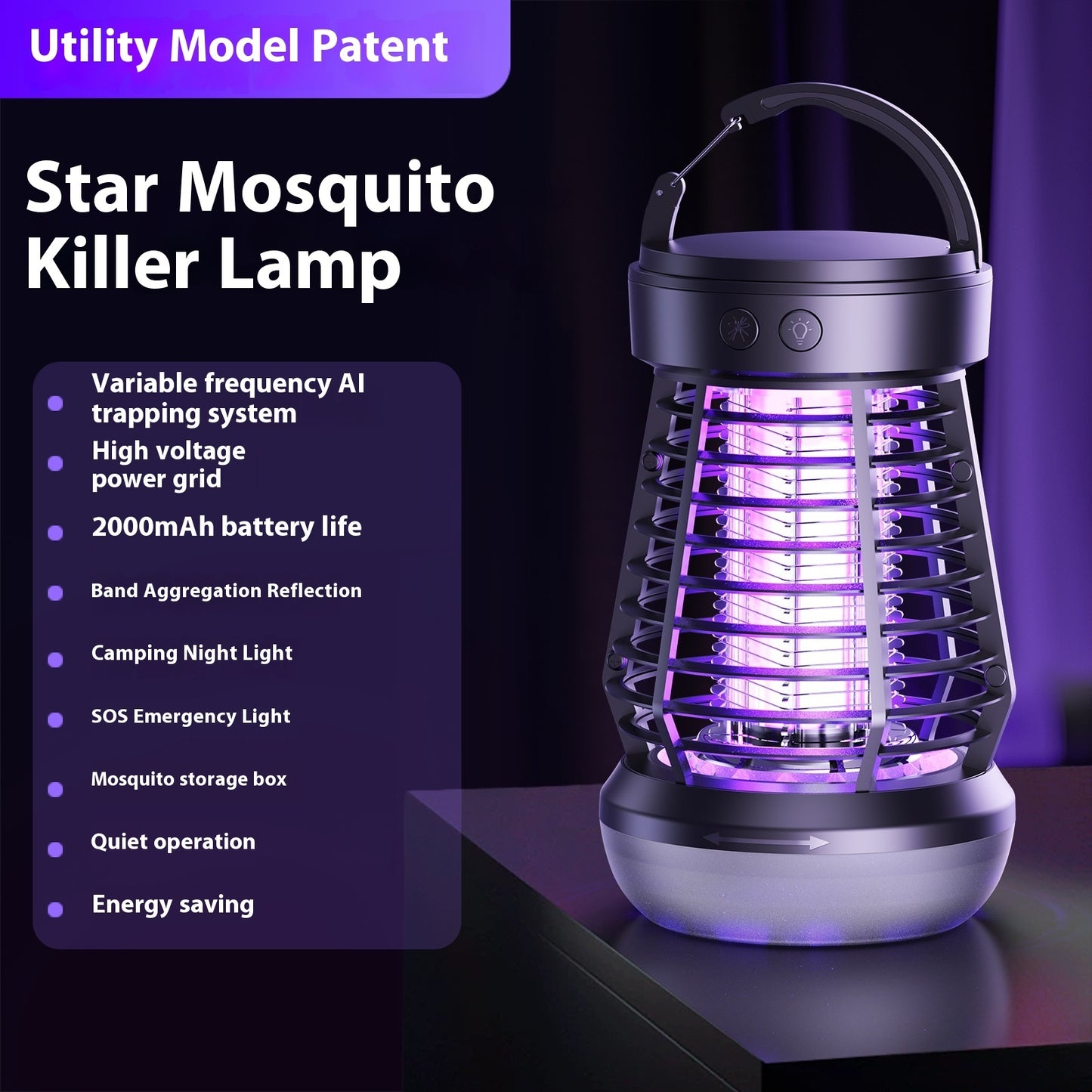 2in1 Mosquito Killer Lamp Electric Fly Catcher USB