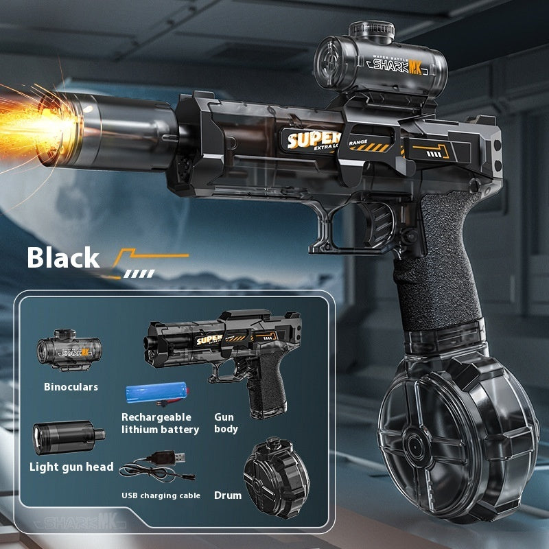 LED Lights Electric Water Guns Children Simulated Shooting Recoil Powerful Automatic Water