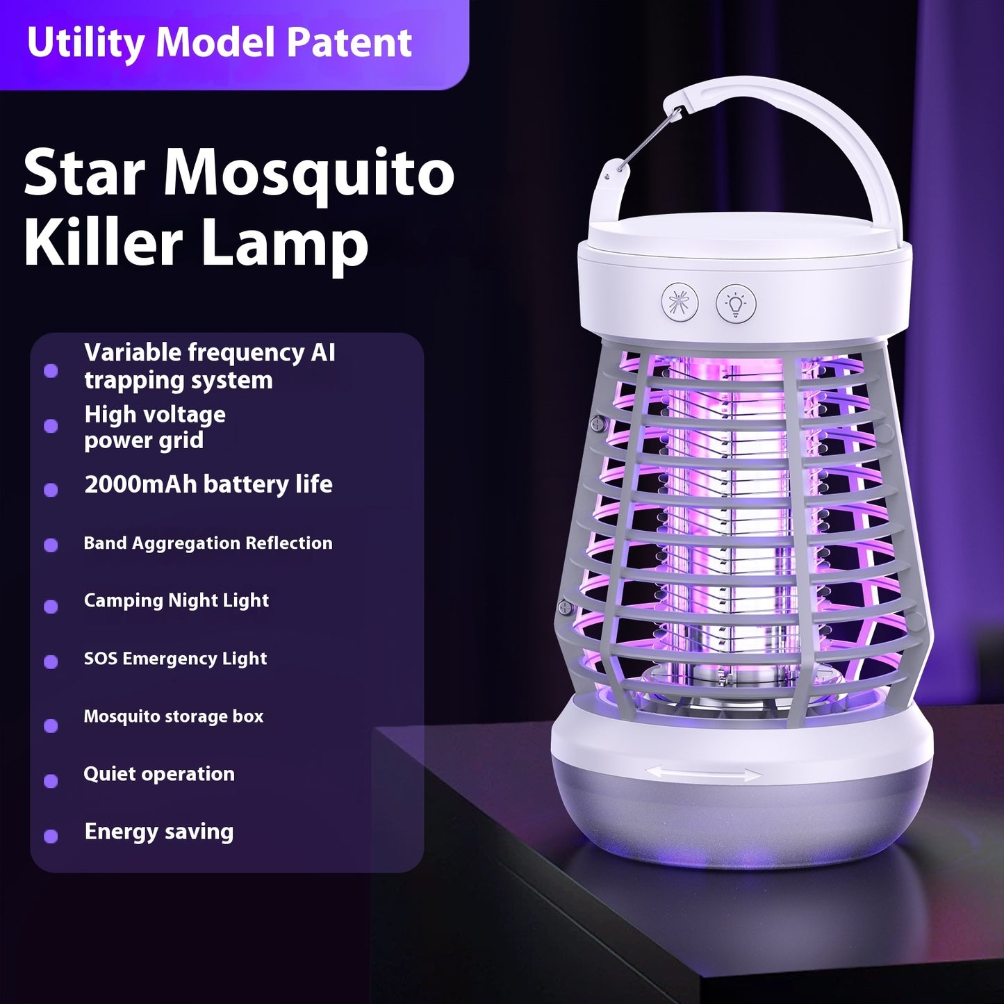2in1 Mosquito Killer Lamp Electric Fly Catcher USB