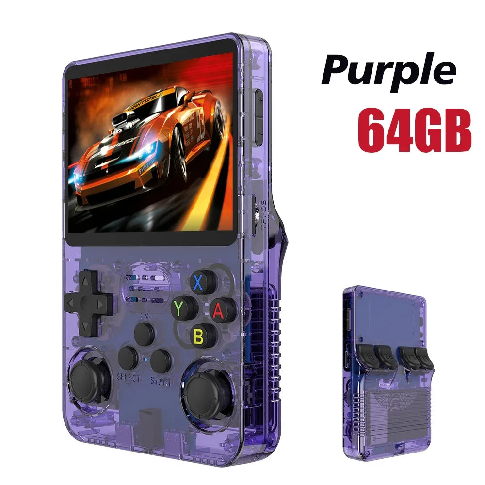 64G/128G R36S Retro Handheld Video Game Console Linux System 3.5 Inch IPS Screen R35s Pro Portable Pocket Video Player Games
